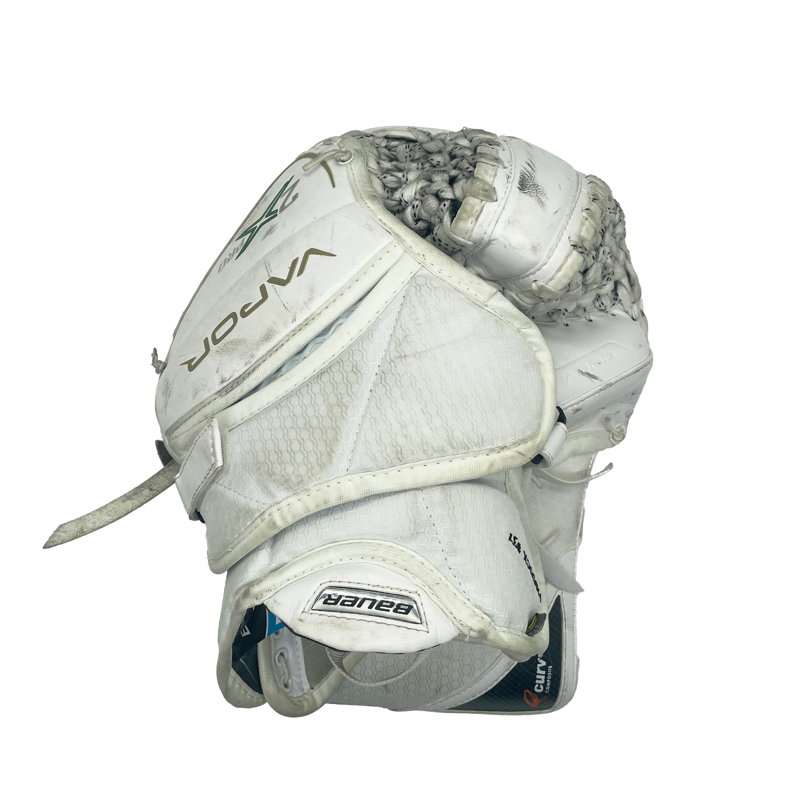 Bauer Vapor 2X Pro - Gant de gardien de but Pro Stock d'occasion (blanc/vert/doré)